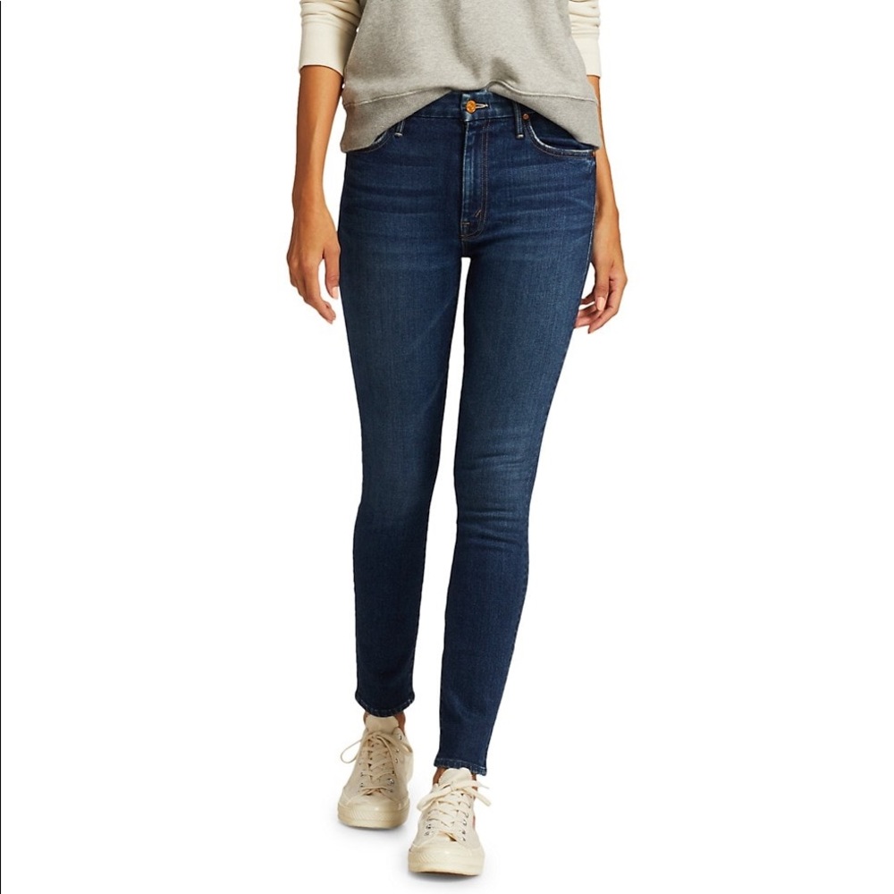 Mother High-Rise Looker Skinny Jeans